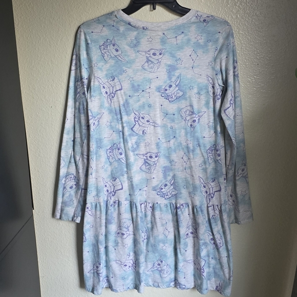 Star Wars Baby Yoda Long Sleeve Dress Size Girls XL (14-16) - Picture 2 of 3
